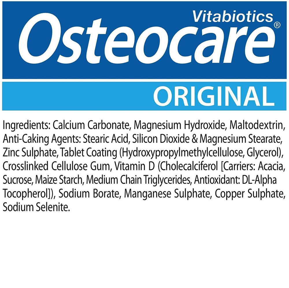 persona activa tomando Osteocare Vitabiotics para apoyar salud ósea y movilidad