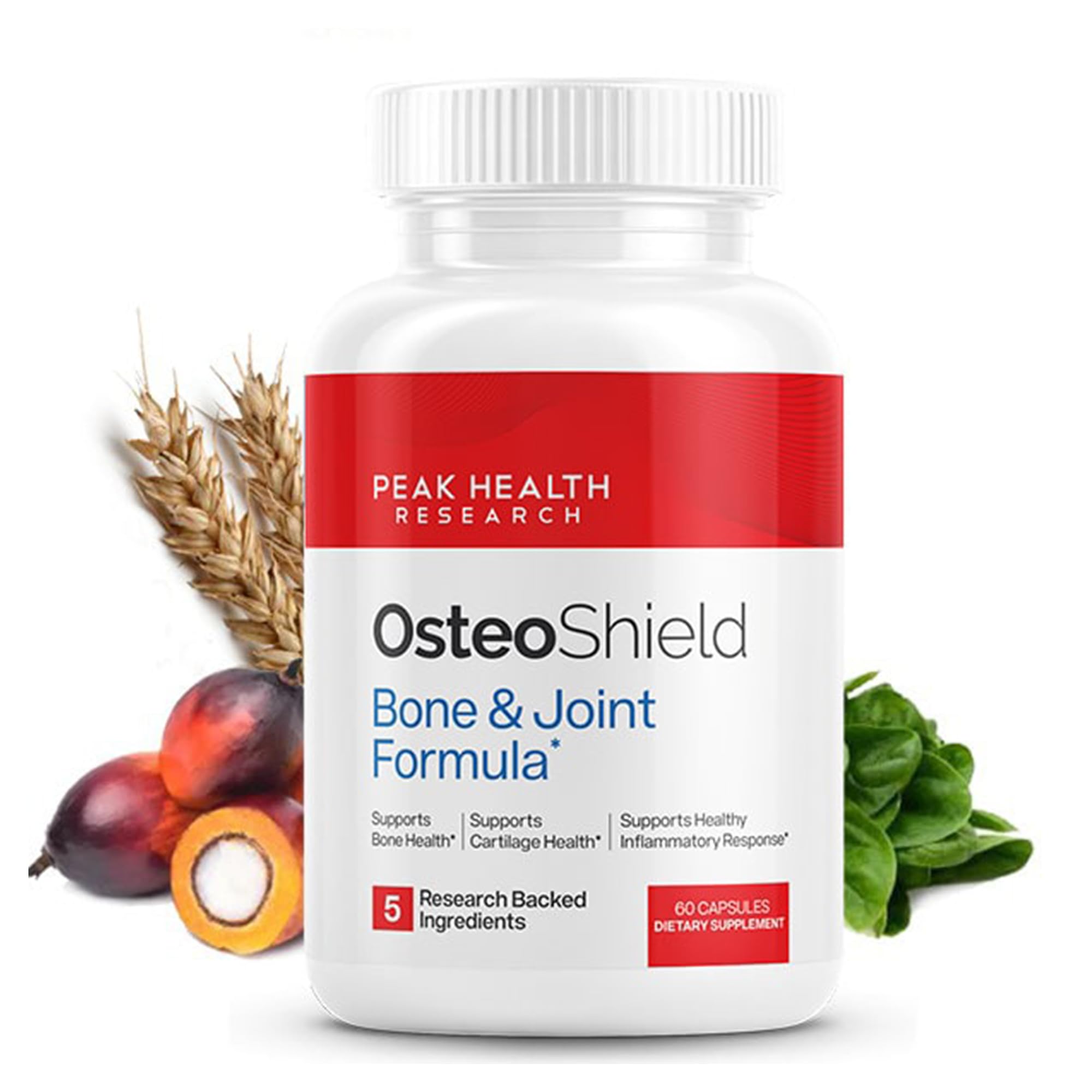 OsteoShield vista frontal del envase mostrando fórmula y beneficios