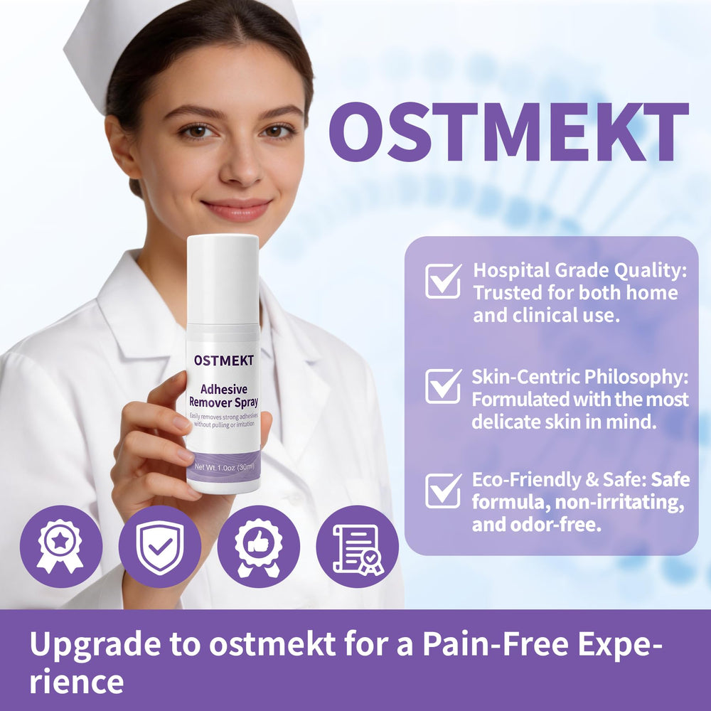 Ostmekt etiqueta informativa destacando ingredientes suaves