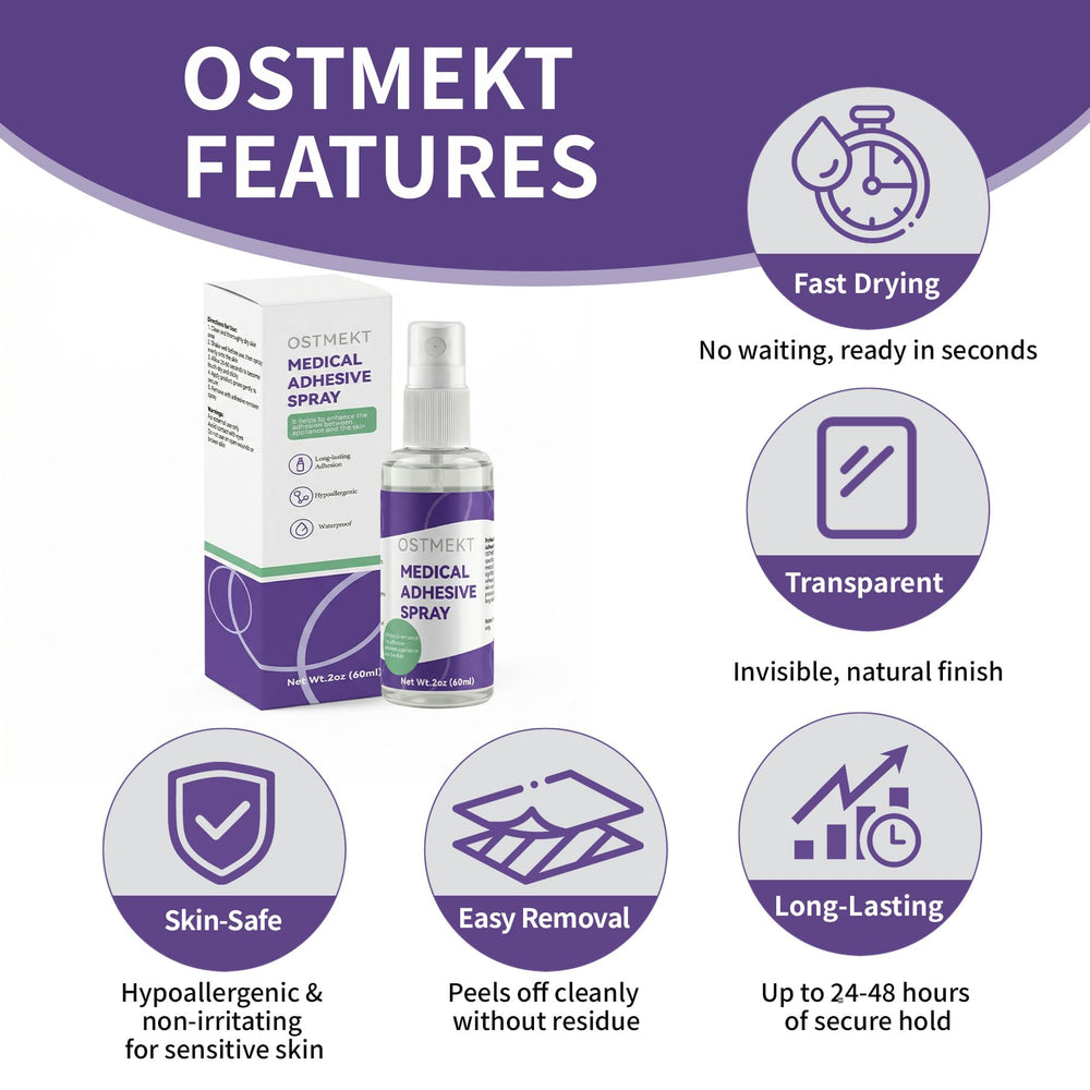 Ostmekt en uso fijando bolsa de ostomía para mayor confianza y sujeción