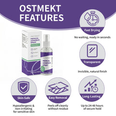 Ostmekt en uso fijando bolsa de ostomía para mayor confianza y sujeción