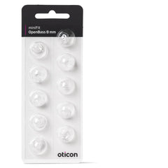 Oticon domos miniFit vista frontal mostrando ajuste cómodo y recambio fácil
