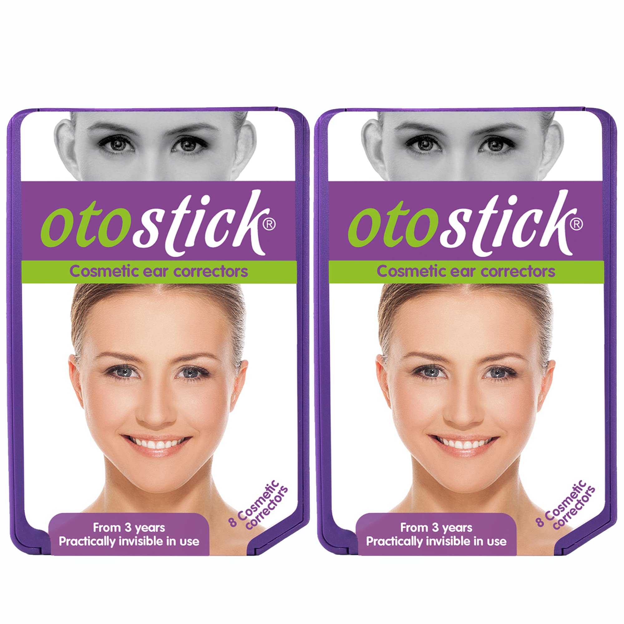 Otostick vista frontal del empaque mostrando el diseño y la marca, aporta confianza