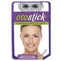 Otostick empaque frontal mostrando el kit y ventaja estética