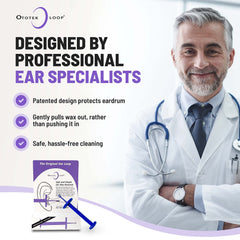 Ototek Loop primer plano del lazo que extrae cerumen, diseño eficaz y preciso