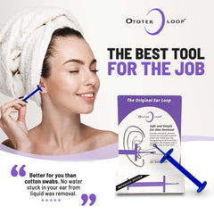 Ototek Loop en mano durante uso, manejo cómodo y extracción controlada