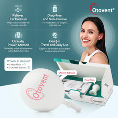 Otovent detalle del mecanismo del balón que facilita autoinflación segura