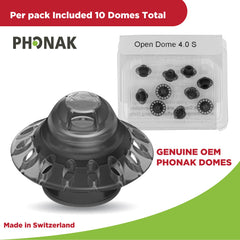 Otto Tech Phonak primer plano de textura del dome que muestra suavidad y confort