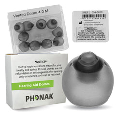 Otto Tech dome Phonak vista frontal que facilita ajuste cómodo