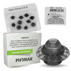 Otto Tech Phonak dome frontal de paquete mostrando 10 unidades y ajuste OEM