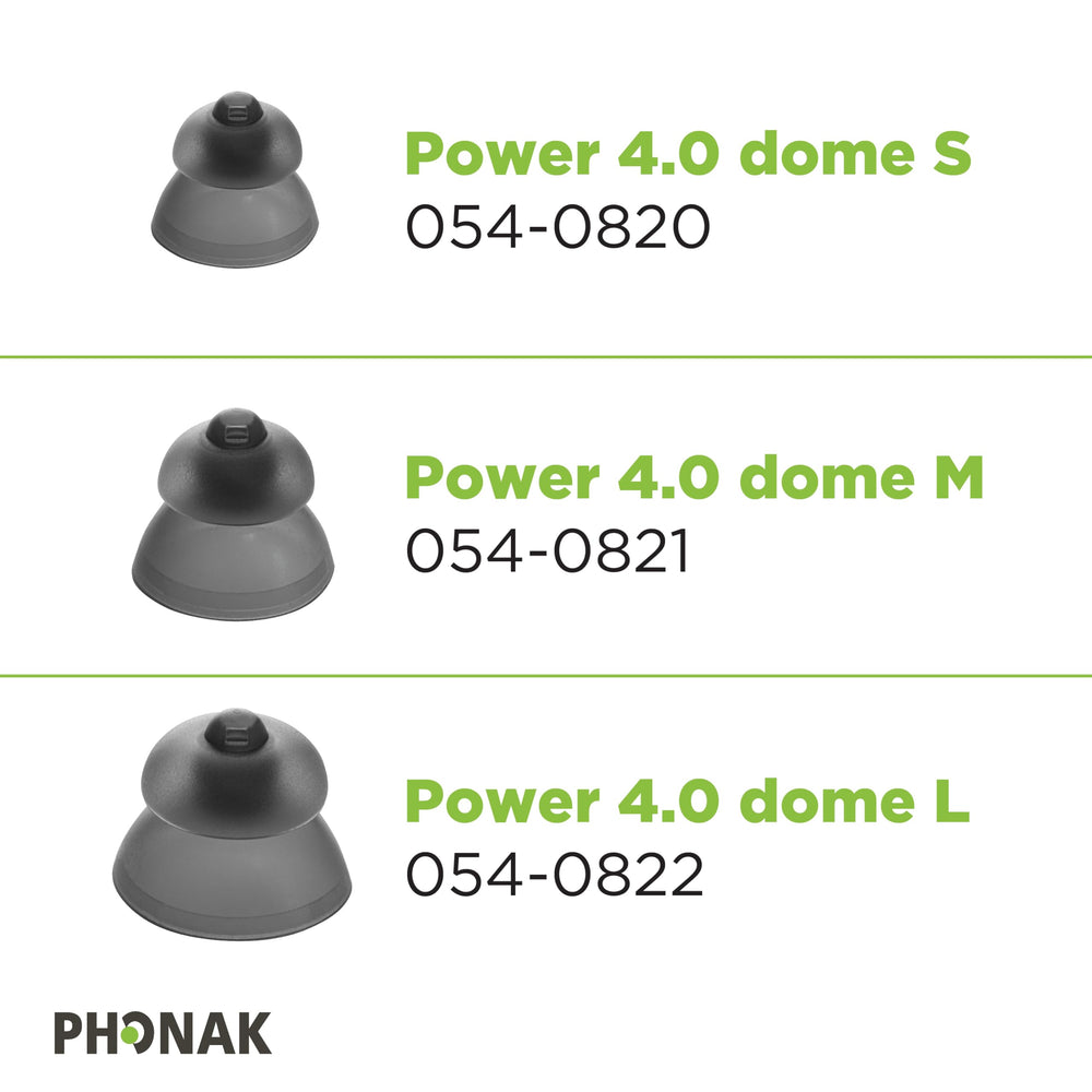 Otto Tech Phonak comparación de tamaño para confirmar 0,45 pulg precisión