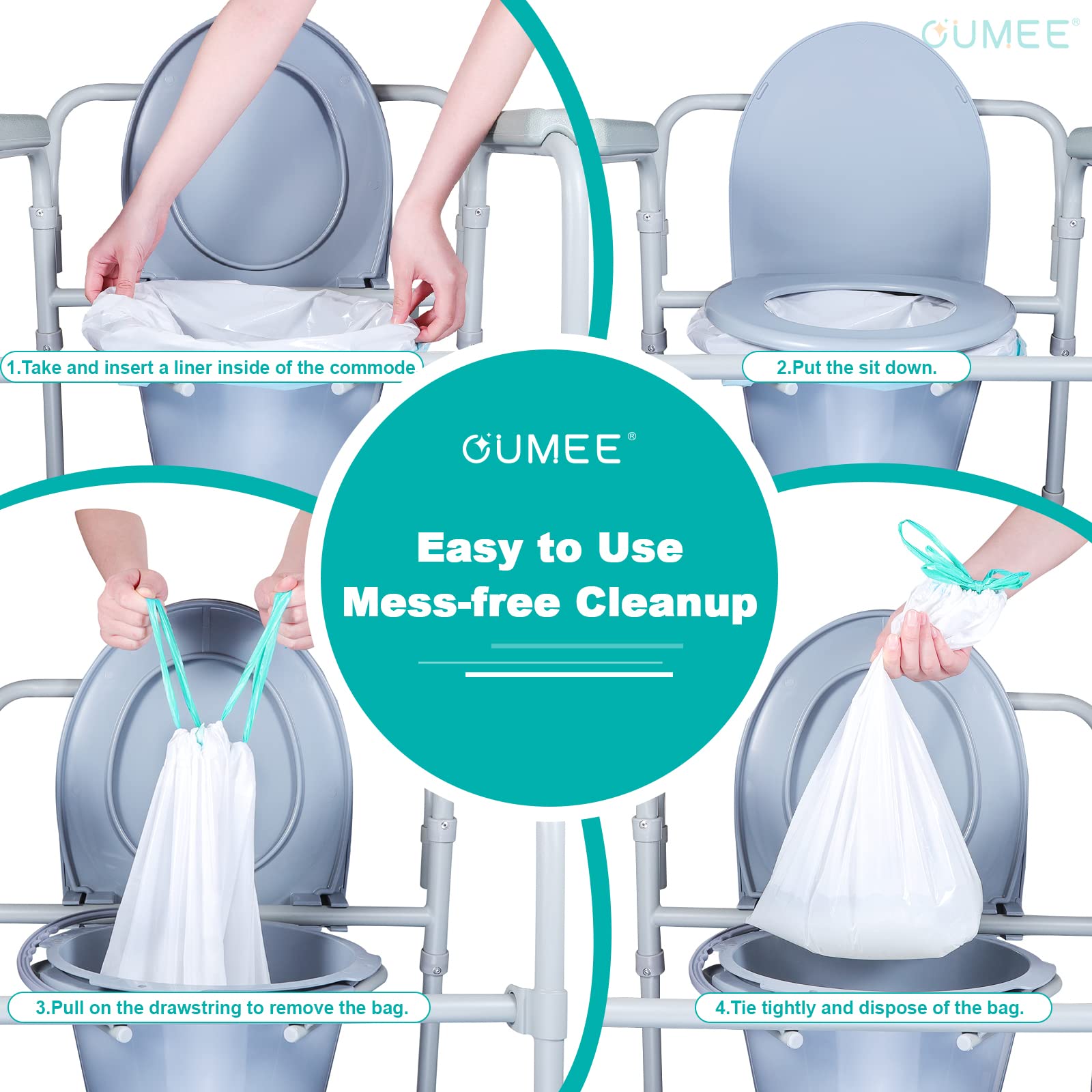 OUMEE comparación de tamaño 53x40 cm compatible con cubos estándar