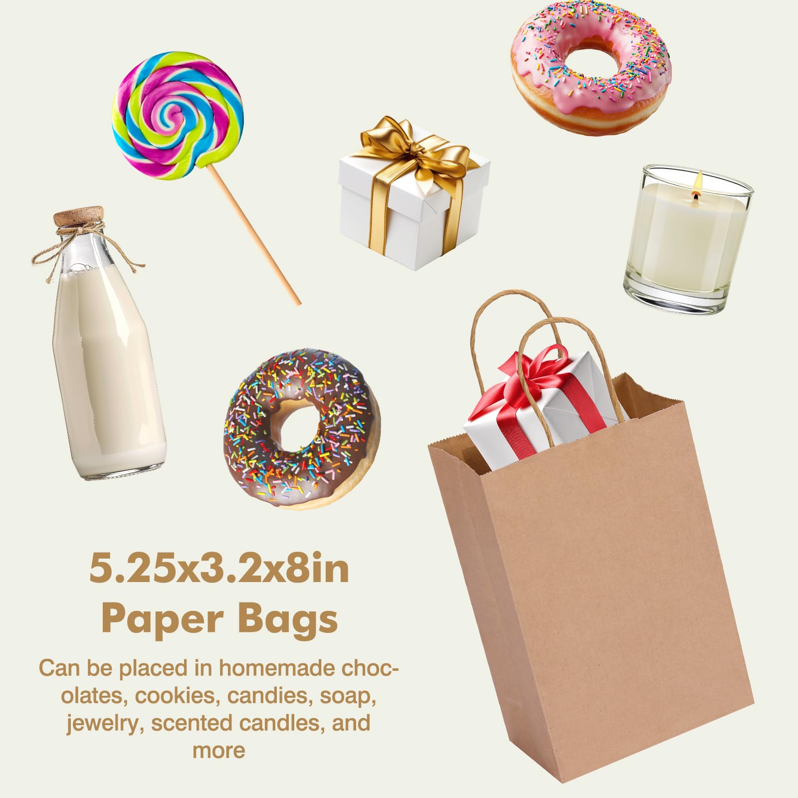 OUTUXED bolsa con dulces muestra presentación atractiva para regalos