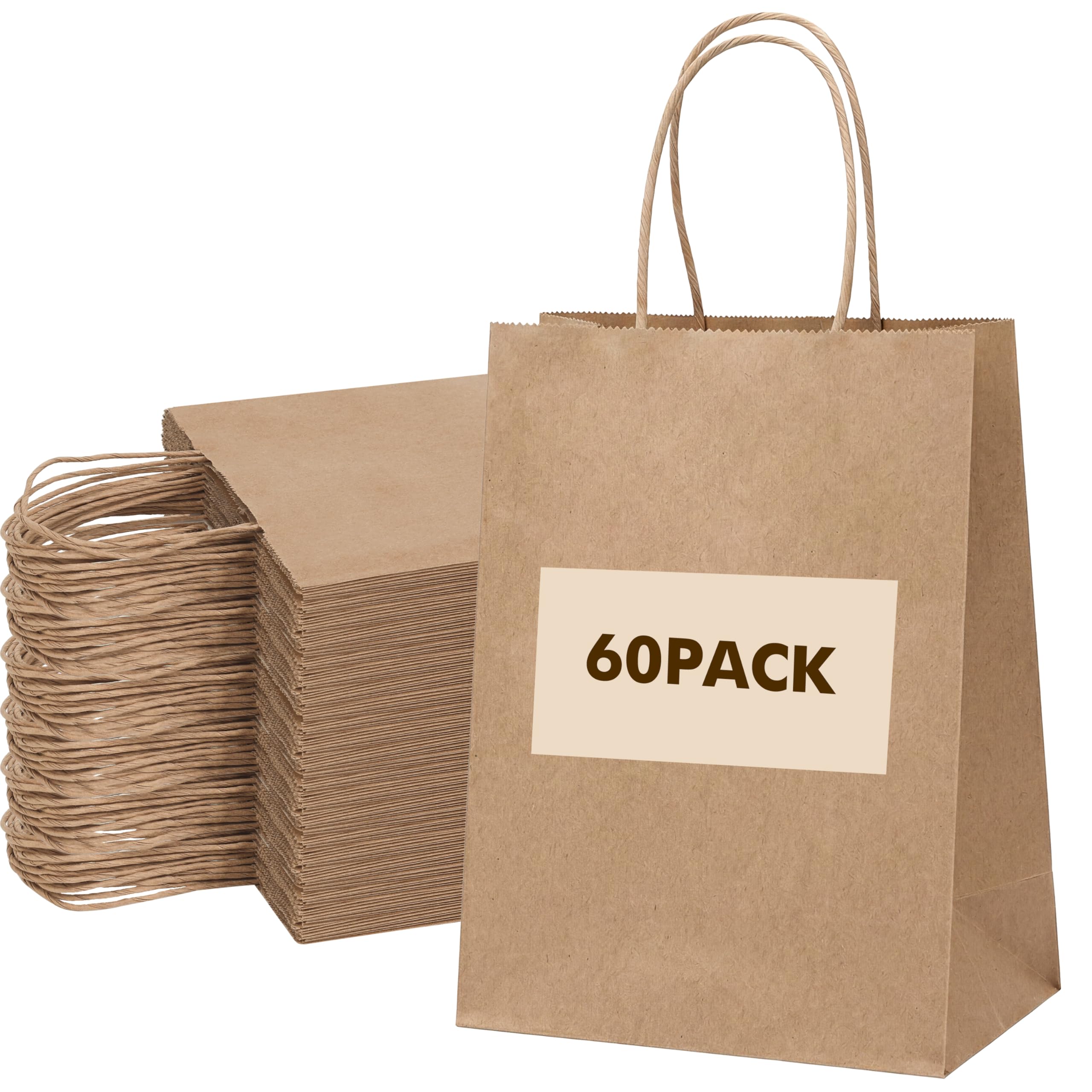 OUTUXED bolsa kraft frontal mostrando acabado limpio y práctico
