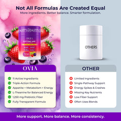 OVIA bebida preparada color strawberry acai energizante y ligera