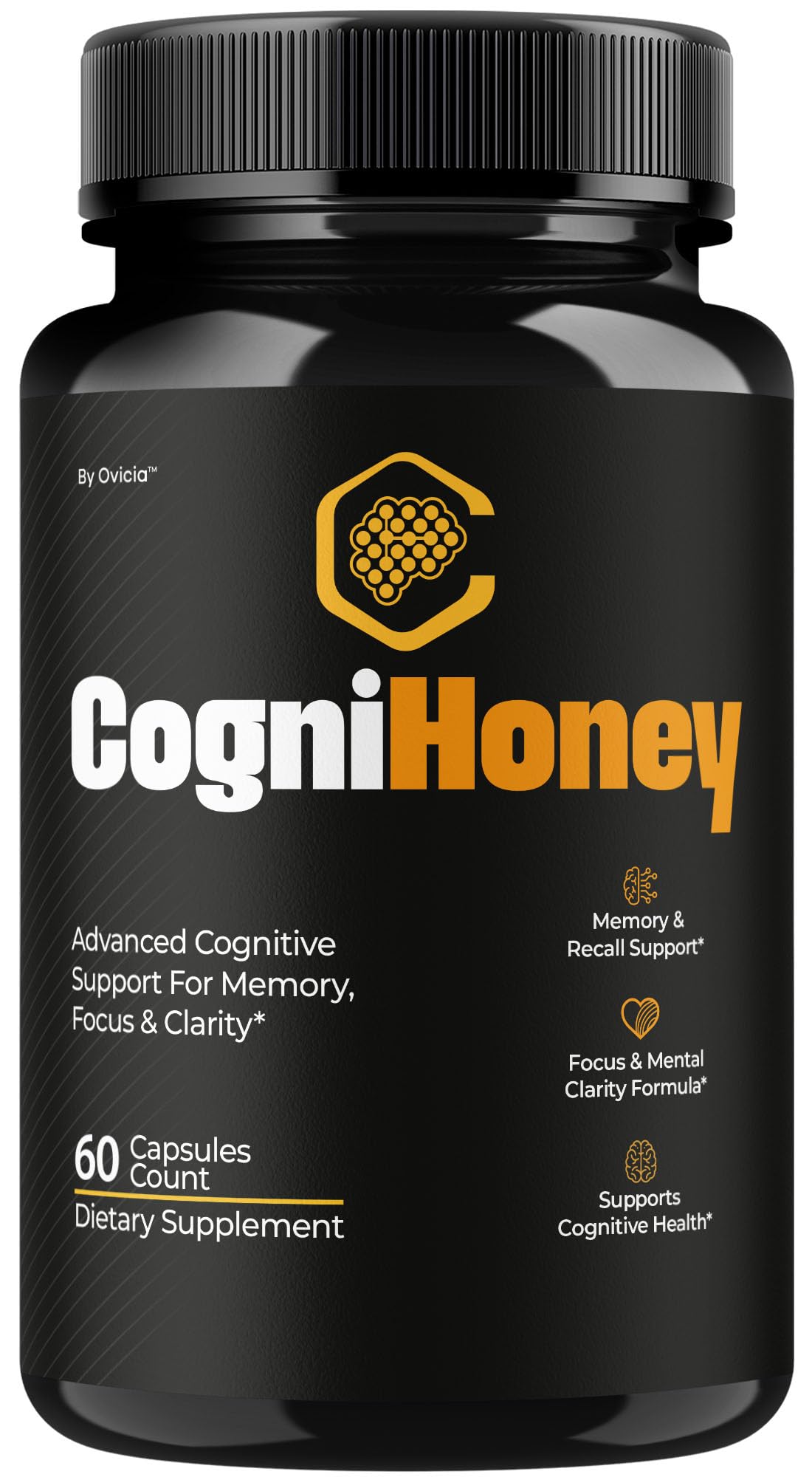 OVICIA envase frontal de CogniHoney que muestra presentación y beneficio cognitivo