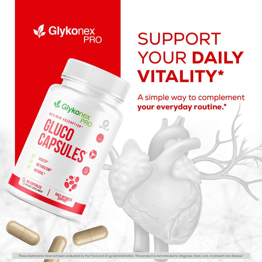OVICIA cierre y etiqueta de Gluco Capsules detalle legible para confianza