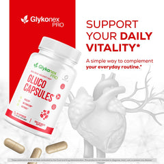 OVICIA cierre y etiqueta de Gluco Capsules detalle legible para confianza
