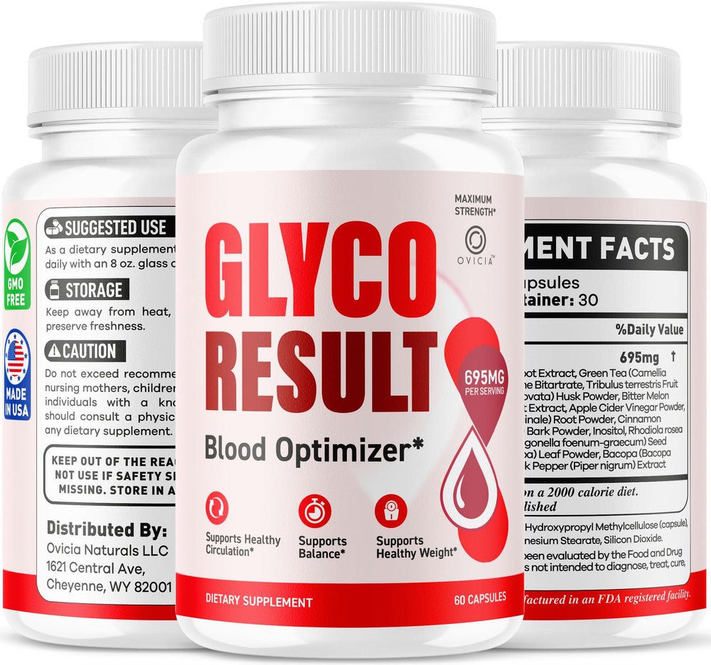 OVICIA Glyco Result ingredientes naturales dispuestos para destacar pureza