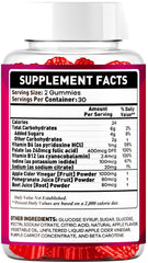 OVICIA etiqueta del producto Gumitide Gummies con información y beneficios