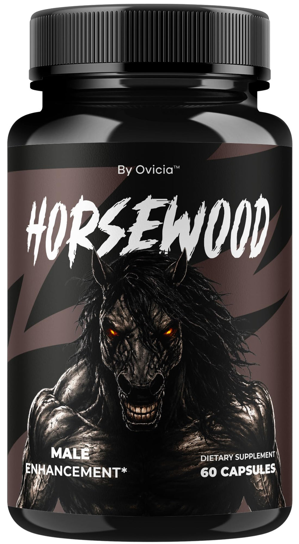 OVICIA Horsewood frasco delantero mostrando diseño y fácil identificación del producto