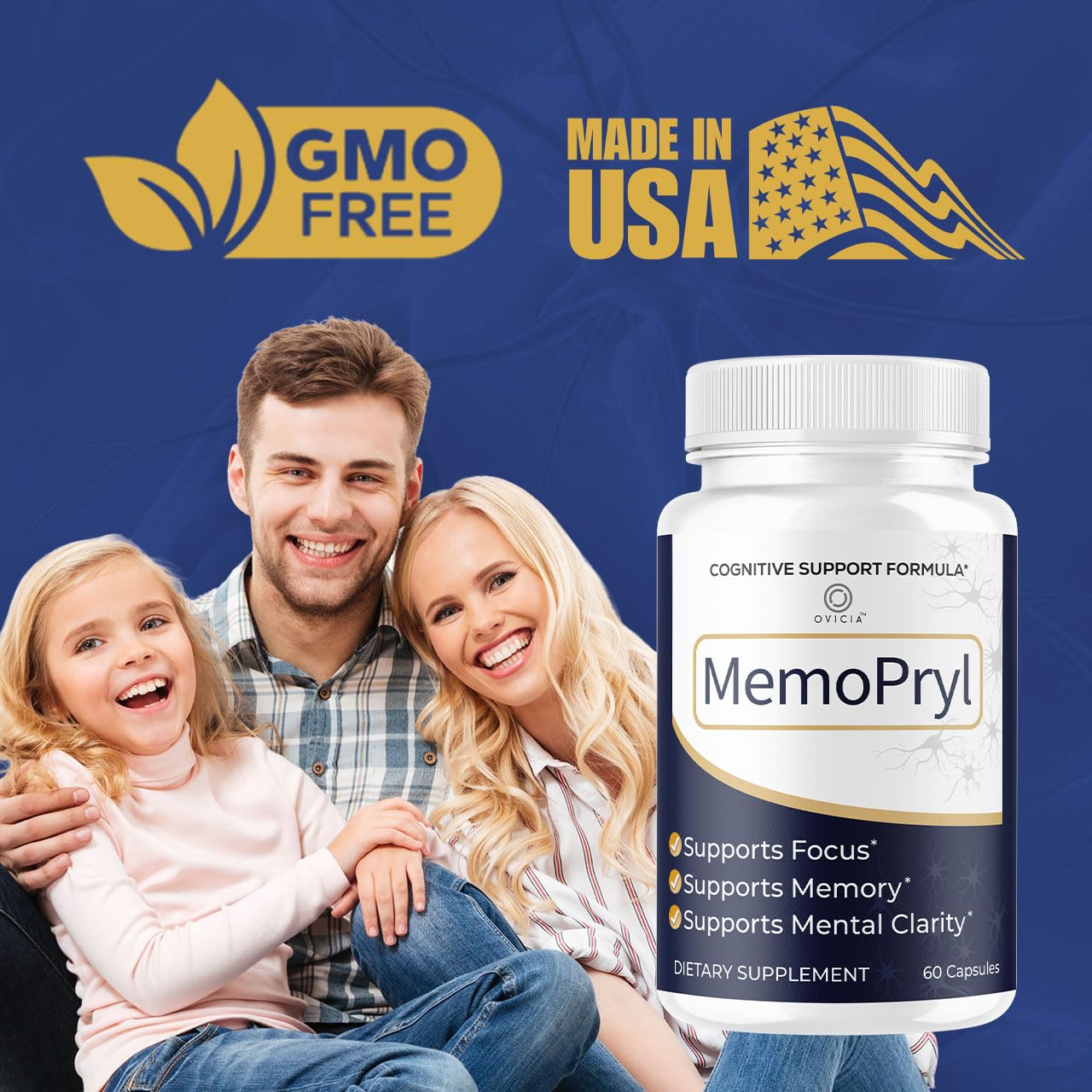 OVICIA Memopryl cápsula abierta mostrando contenido natural y calidad