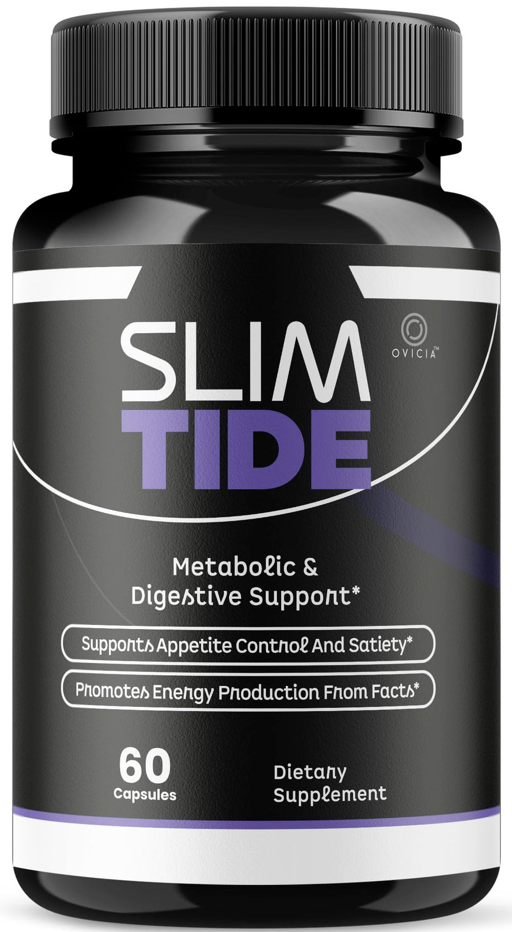 OVICIA envase frontal Slim Tide mostrando diseño y dosis clara beneficio práctico