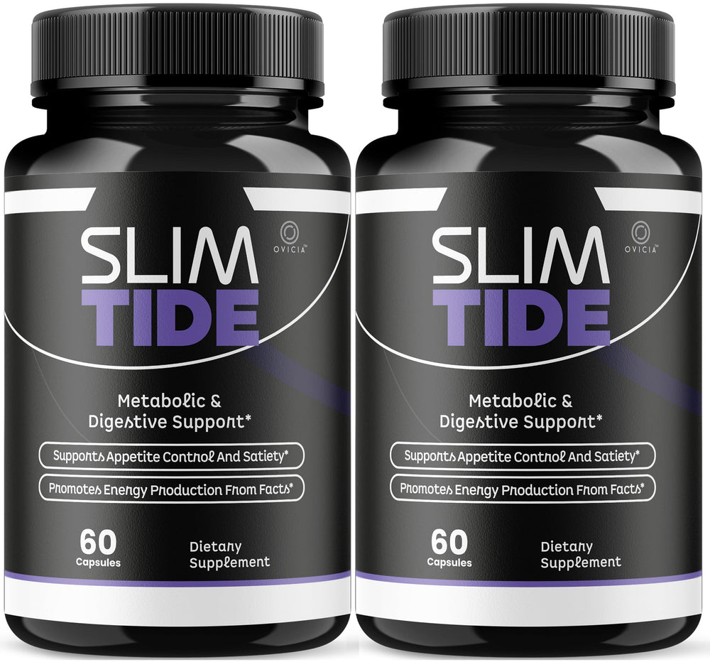 OVICIA Slim Tide frontal mostrando ambos frascos y beneficio de suministro prolongado
