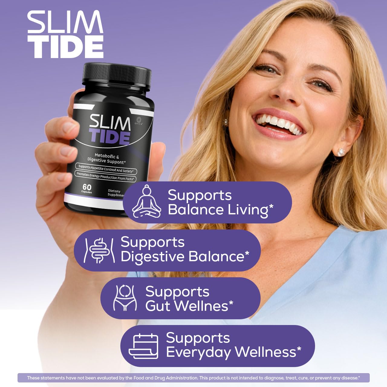 OVICIA Slim Tide persona sosteniendo una cápsula para demostrar uso práctico