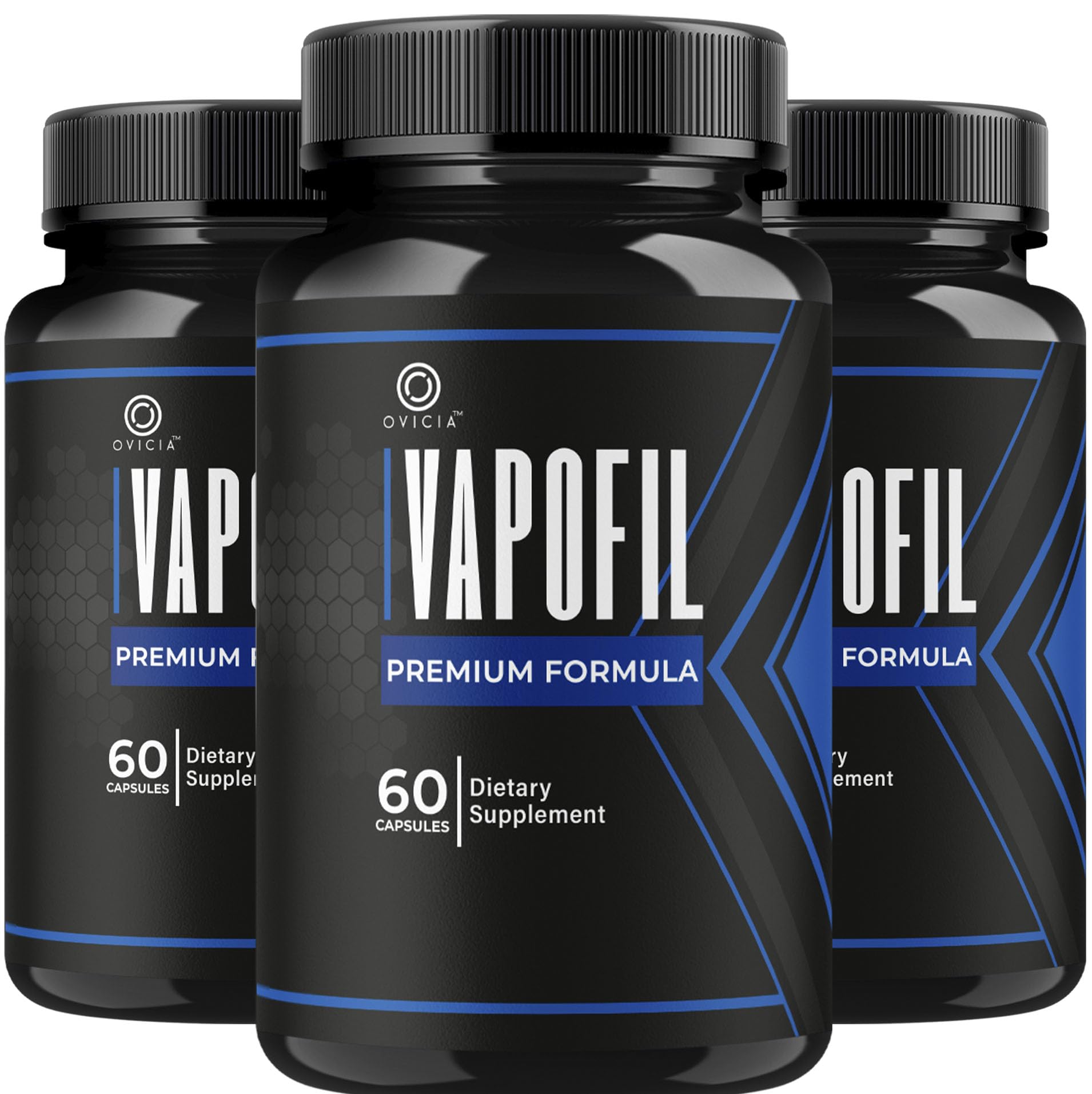 OVICIA Vapofil frasco frontal mostrando diseño y beneficio de claridad informativa