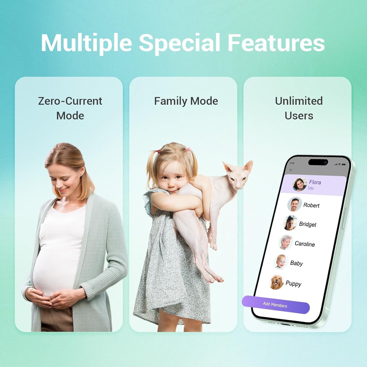 Etiqueta de la báscula Ovutek mostrando compatibilidad con apps
