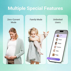 Etiqueta de la báscula Ovutek mostrando compatibilidad con apps