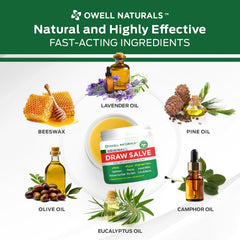 Frasco OWELL Naturals junto a una moneda para comparar tamaño y portabilidad