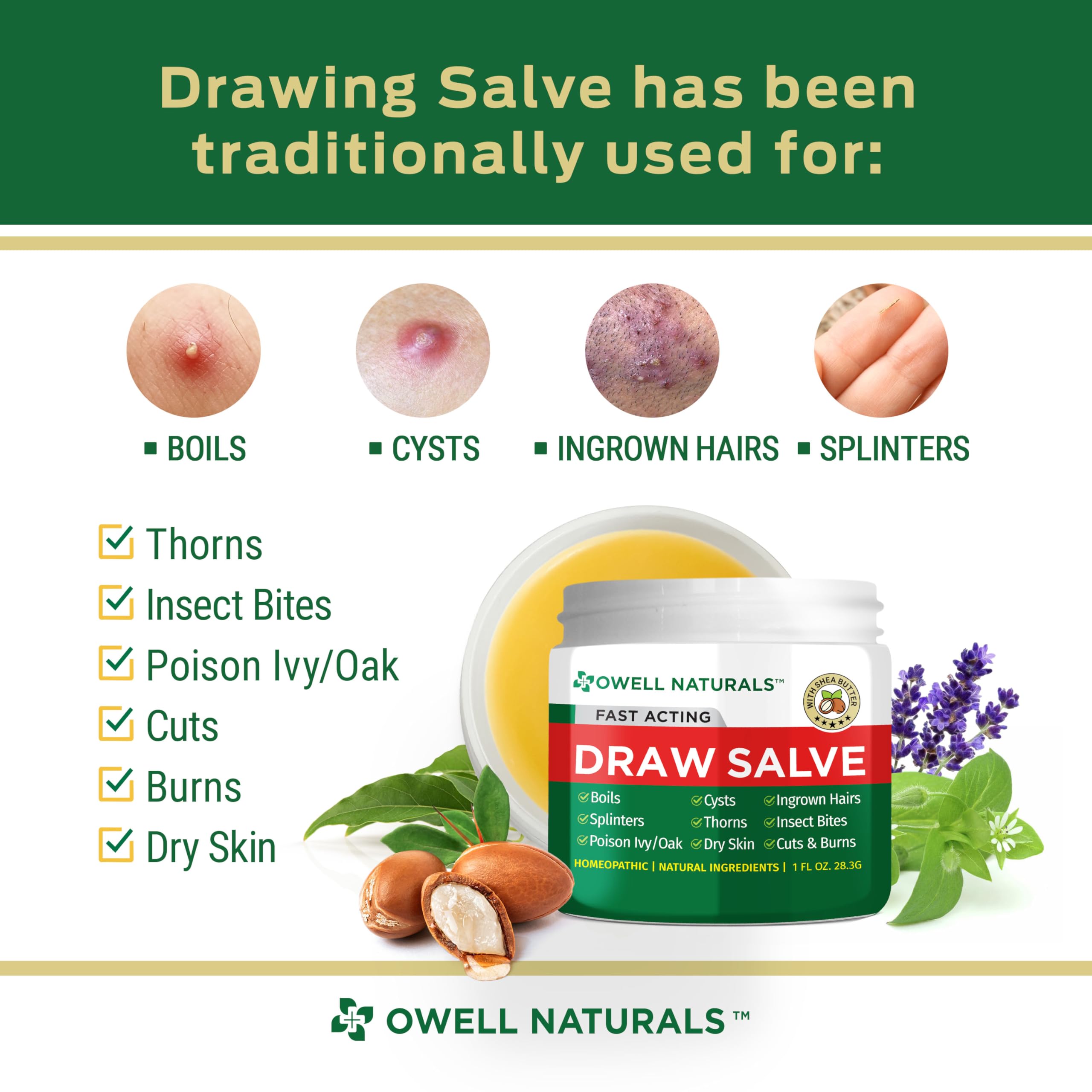 Owell Naturals textura cremosa de manteca mostrando hidratación