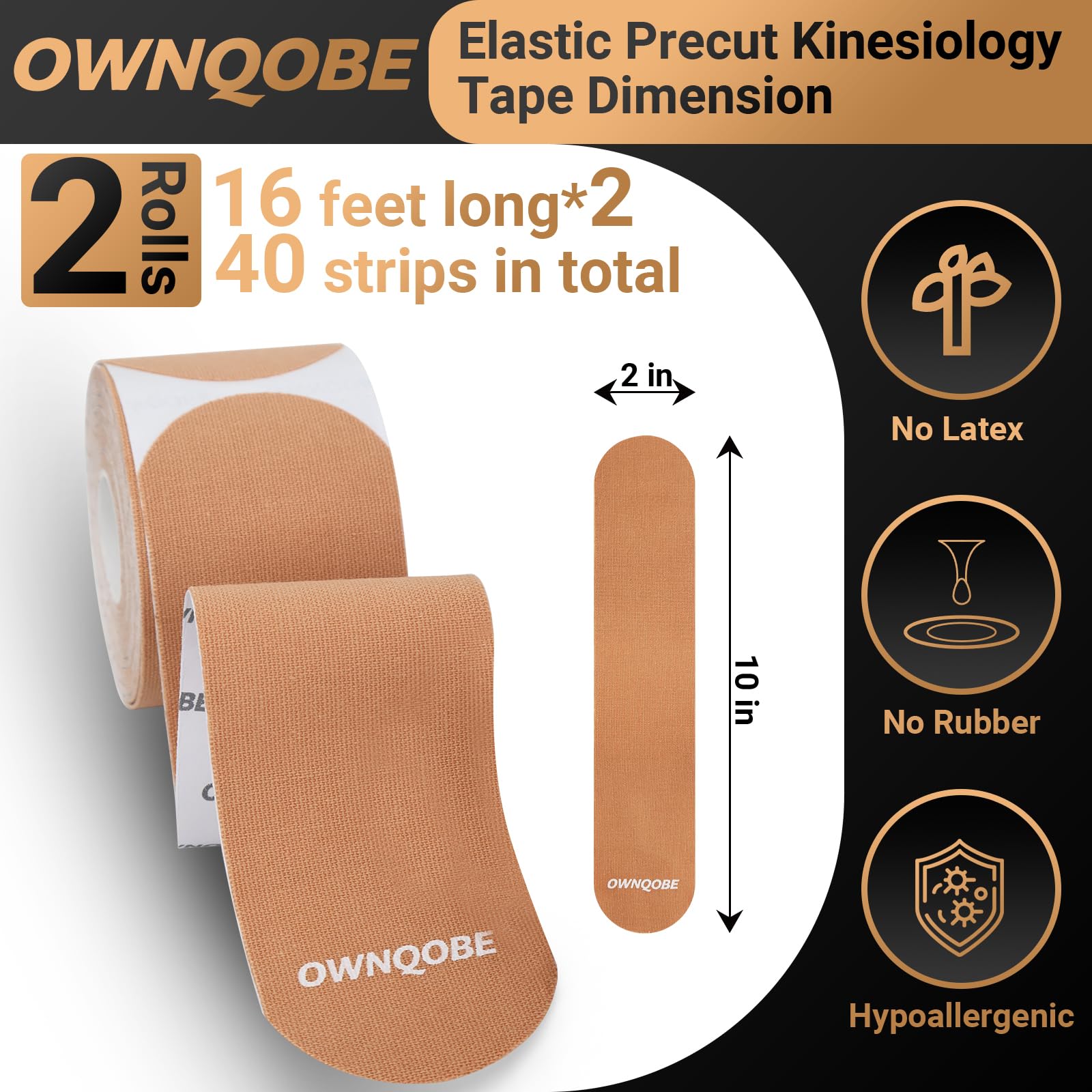 OWNQOBE vendaje en rodilla mostrando sujeción estable y resistencia al movimiento