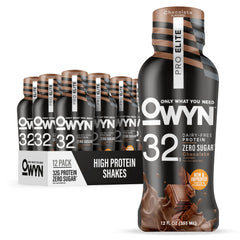 OWYN envase frontal chocolate mostrando etiqueta y beneficios