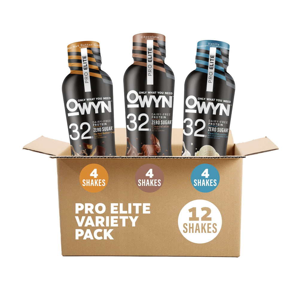OWYN envase frontal del Pro Elite 32g mostrando el diseño y beneficio proteico