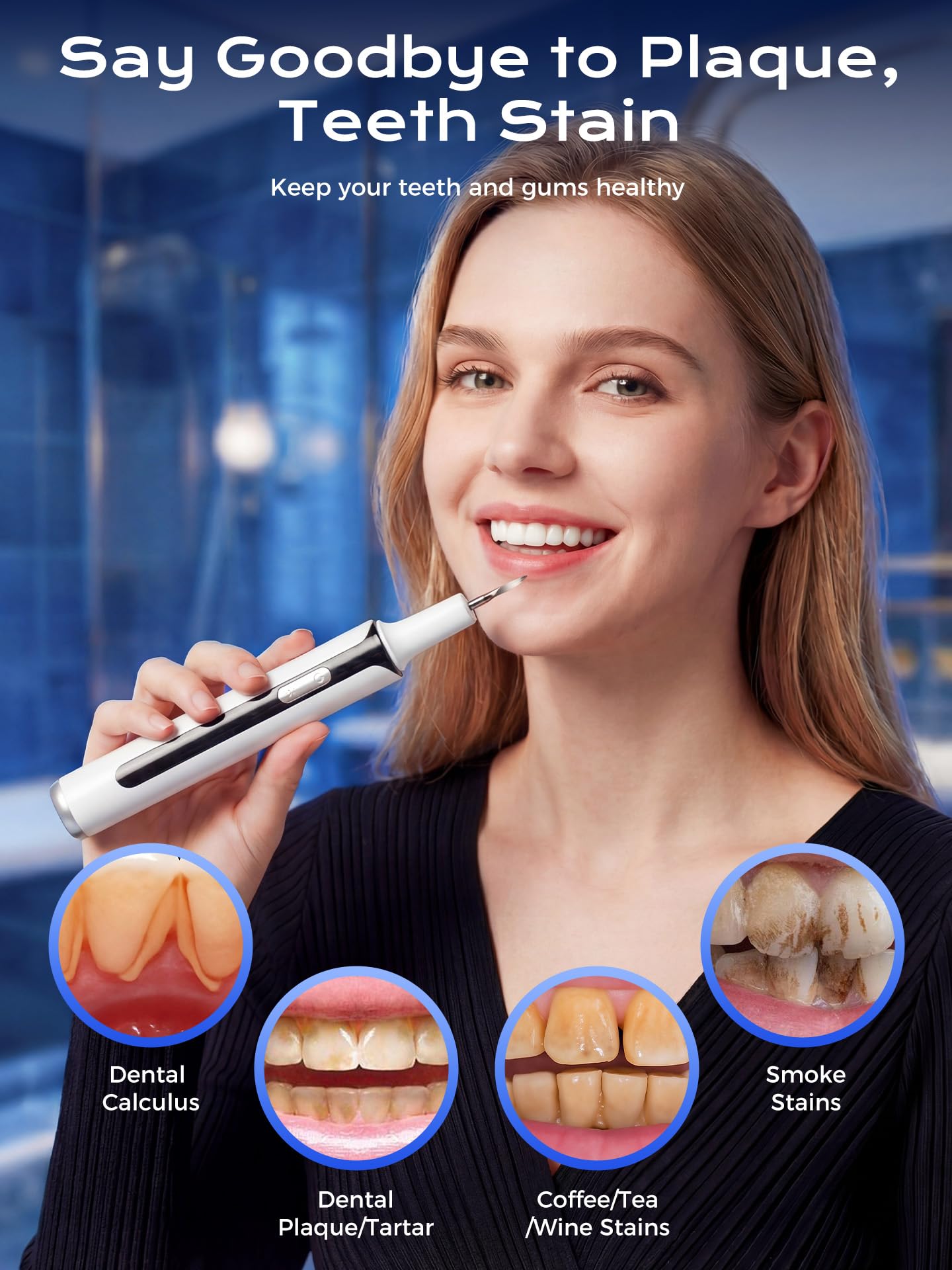 OXRMAK en uso con espejo bucal para mejor visibilidad y control