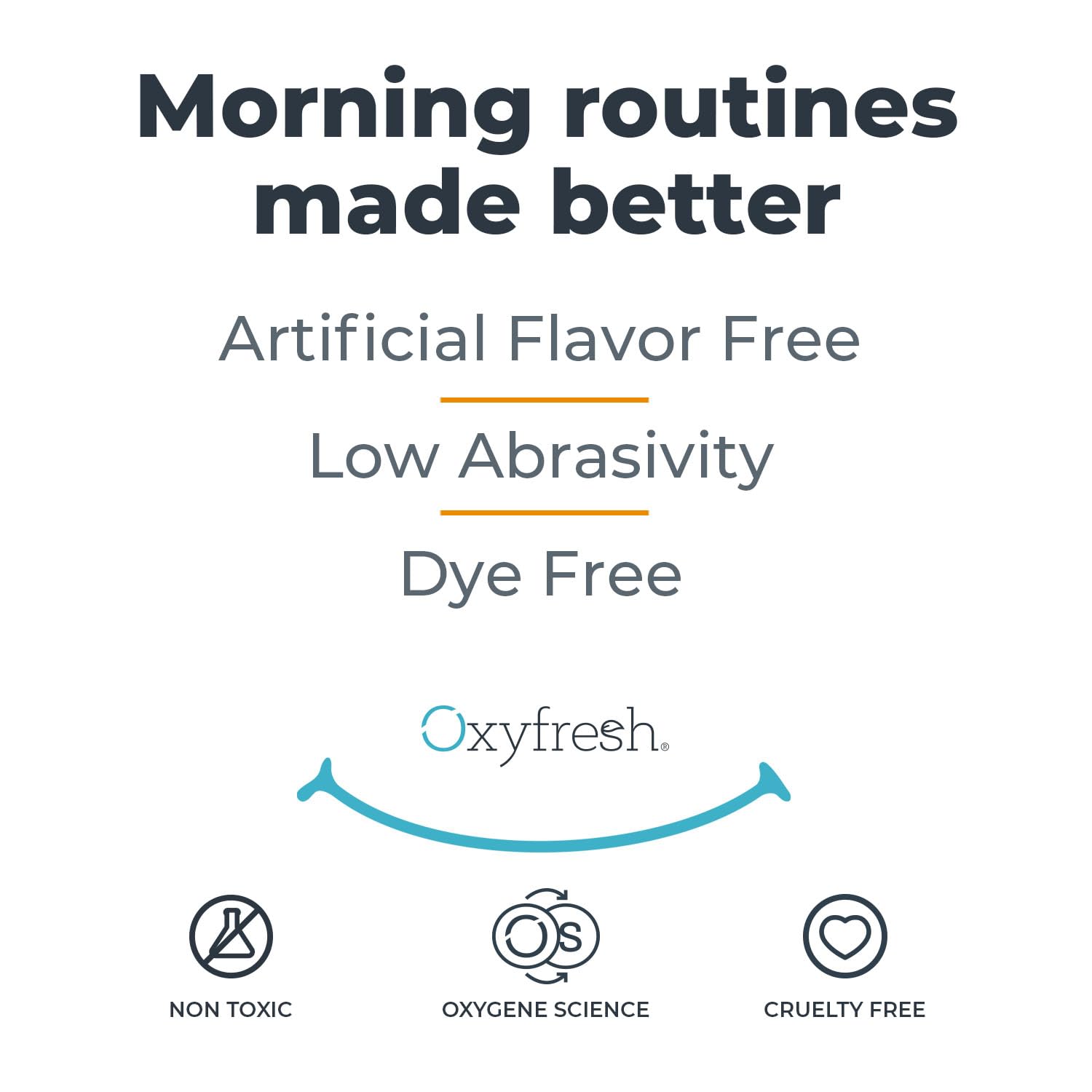 Oxyfresh set de baño demostrando uso diario para aliento prolongado
