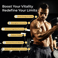 OxyEnergy Shilajit presentación de 60 cápsulas.