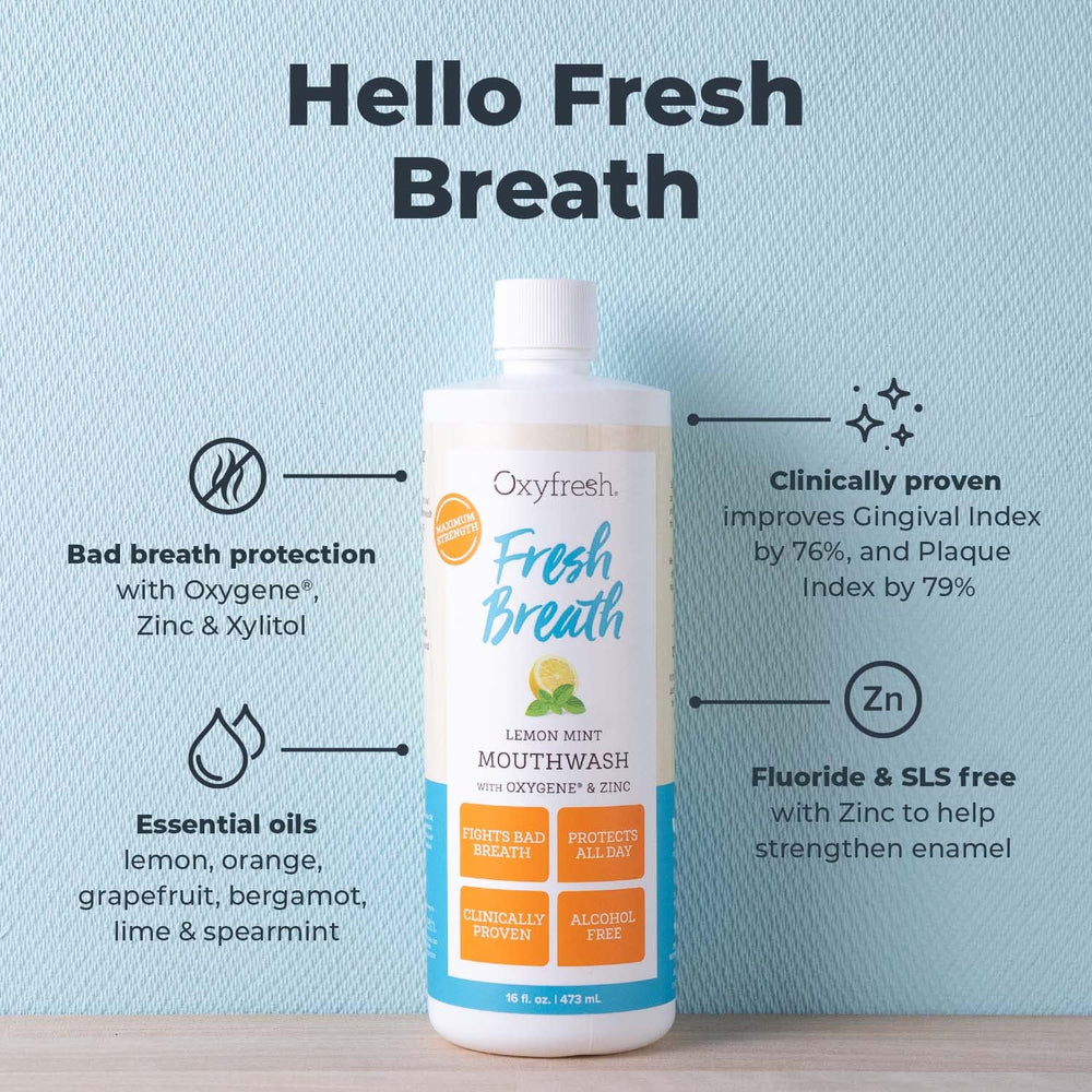 Oxyfresh cierre y textura del líquido que indica suavidad y hidratación