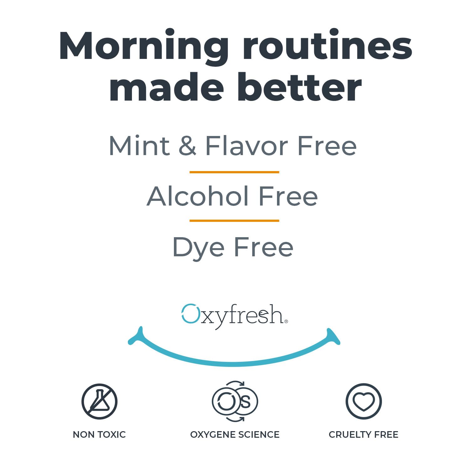 Oxyfresh embalaje junto a material dental en consultorio profesional