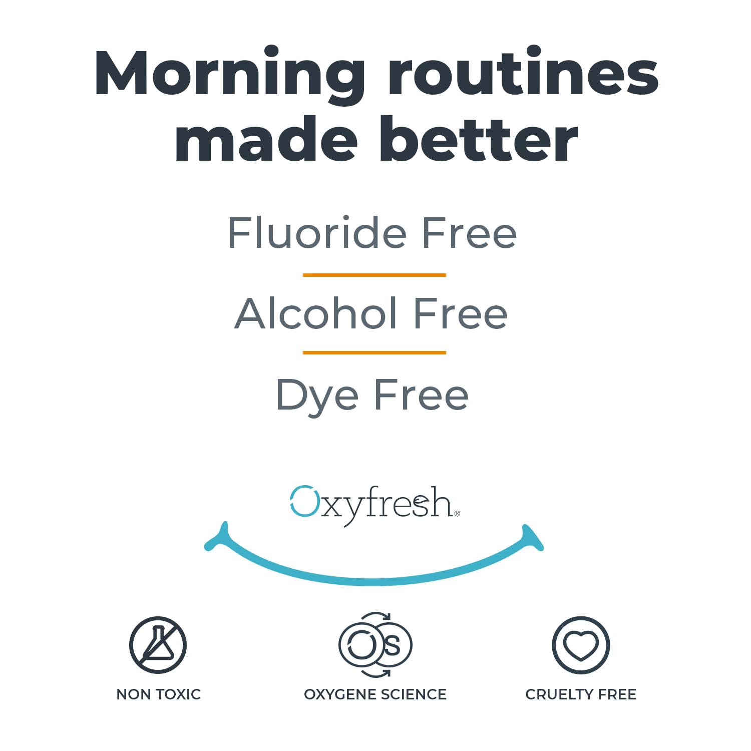 Oxyfresh empaque lateral con lista de ingredientes para confianza