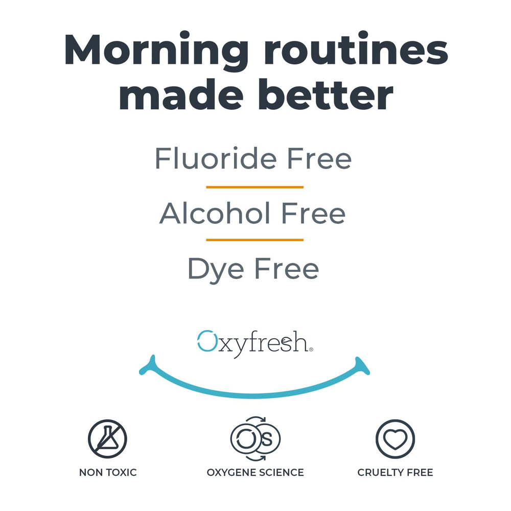 Oxyfresh empaque lateral con lista de ingredientes para confianza