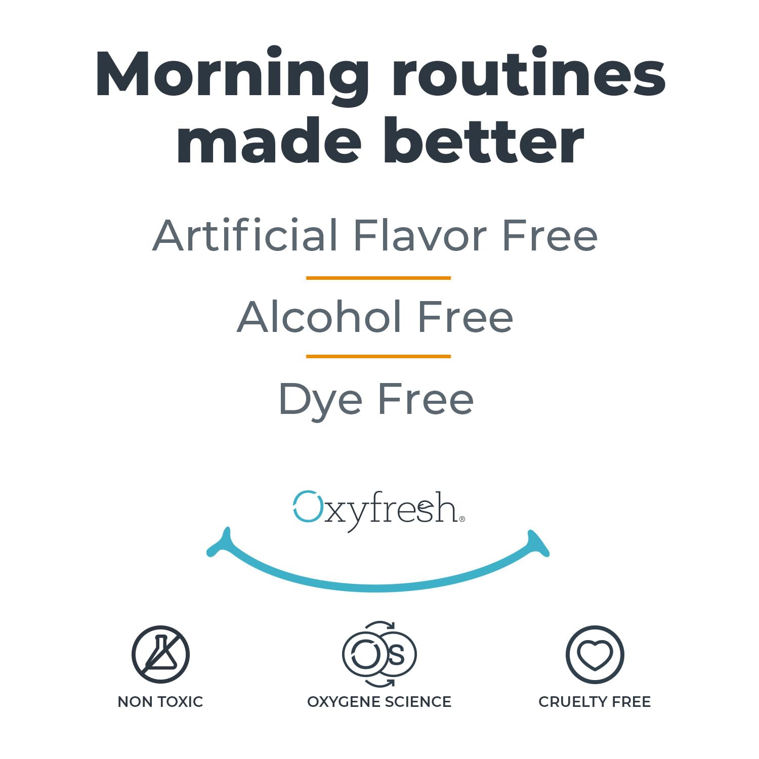 Botella Oxyfresh en baño moderno transmitiendo uso cotidiano confiable