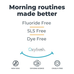 Oxyfresh varios productos Oxyfresh en estantería estilo cuidado bucal