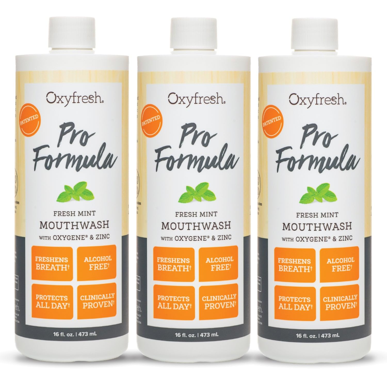 Oxyfresh frente del envase mostrando diseño y beneficio frescura