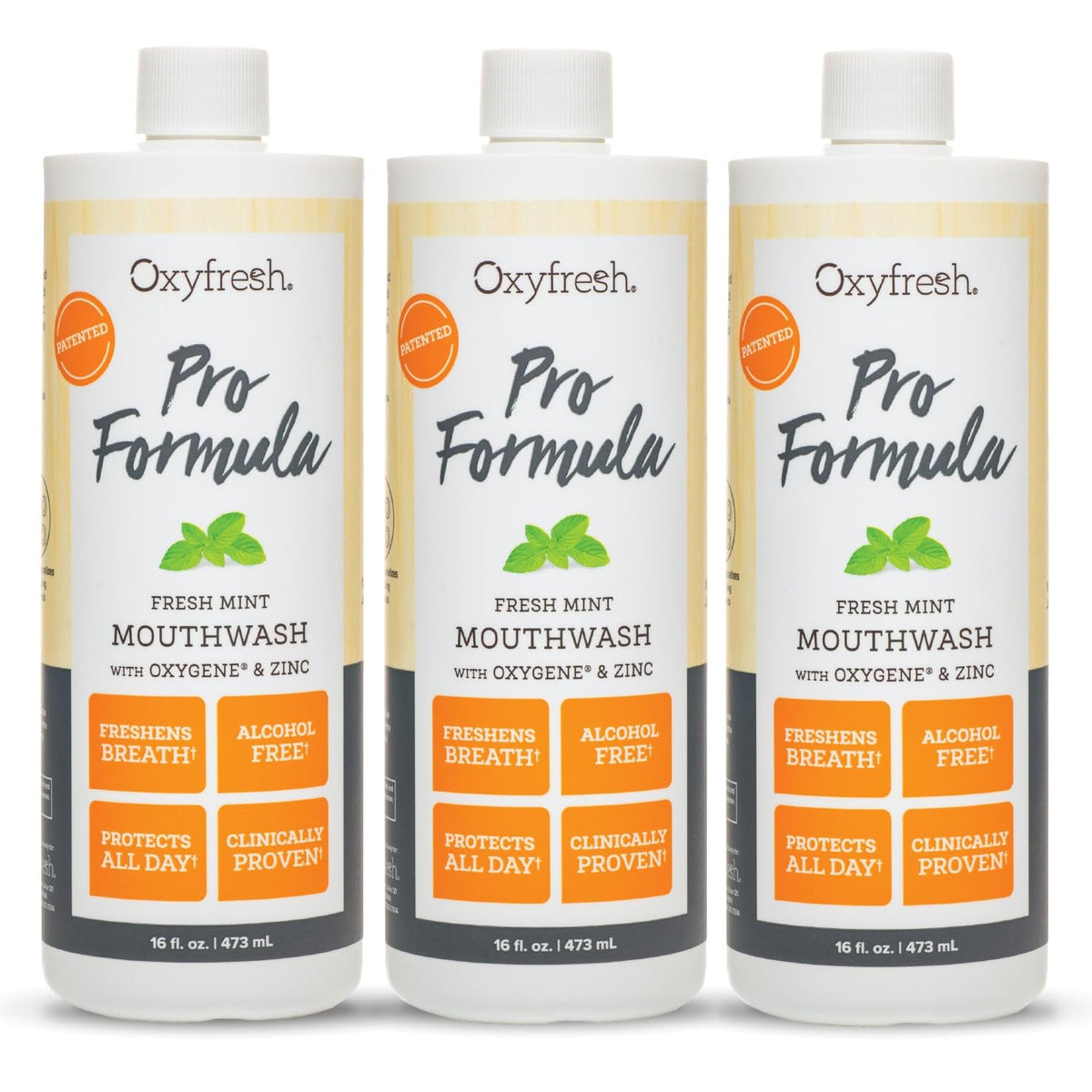 Oxyfresh frente del envase mostrando diseño y beneficio frescura