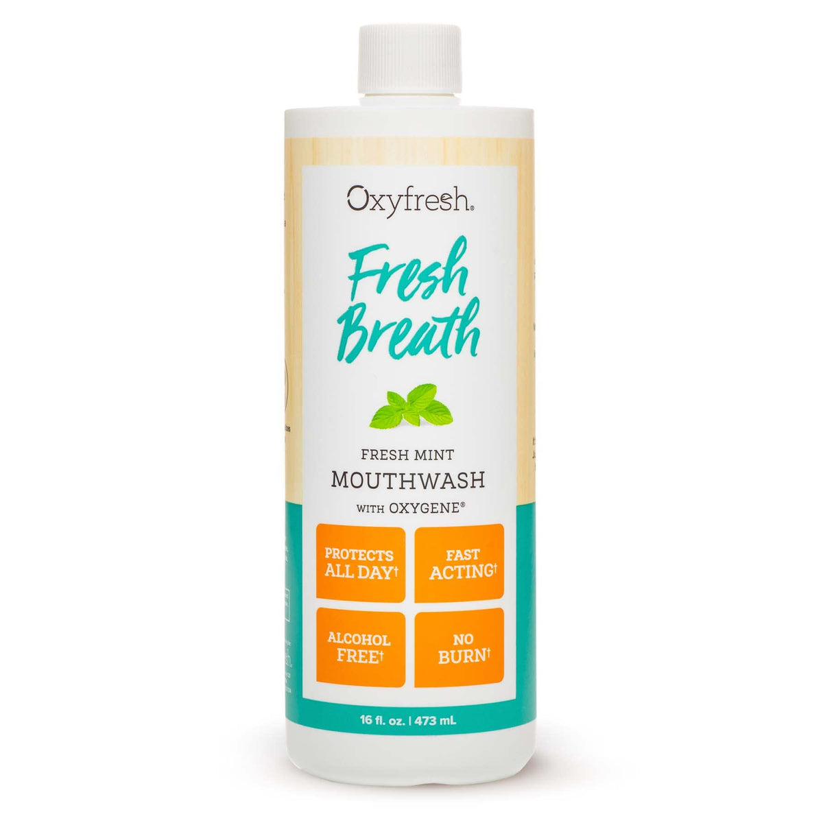 Oxyfresh frente del envase mostrando etiqueta clara y tamaño práctico