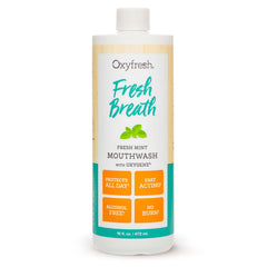 Oxyfresh frente del envase mostrando etiqueta clara y tamaño práctico